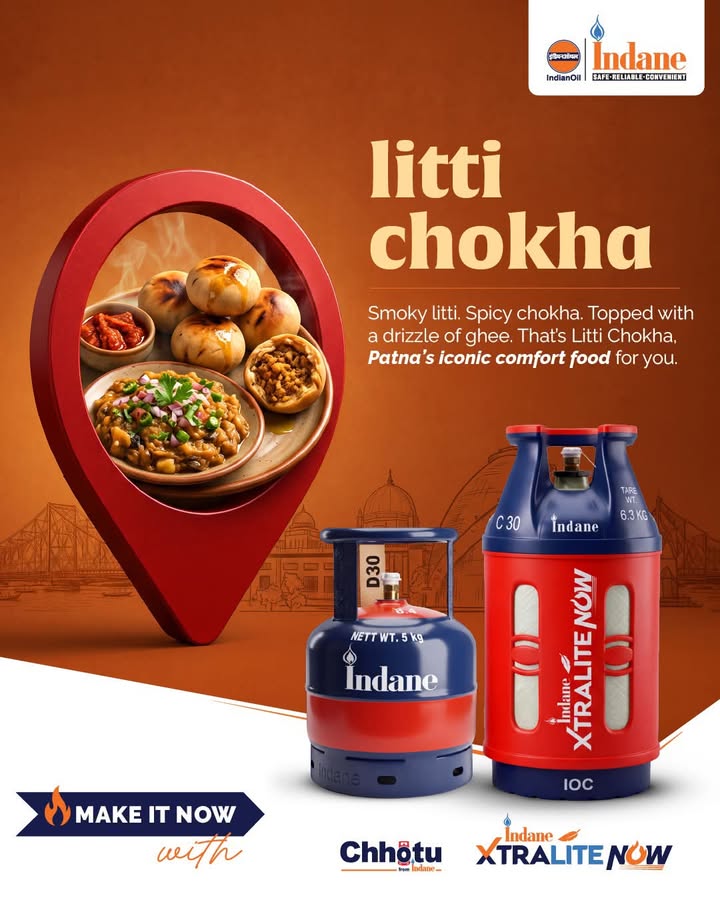 Patna ka apna desi swaad Litti chokha smoky, rustic, and full of flavour In Patna, nothing beats piping hot litti, lov...