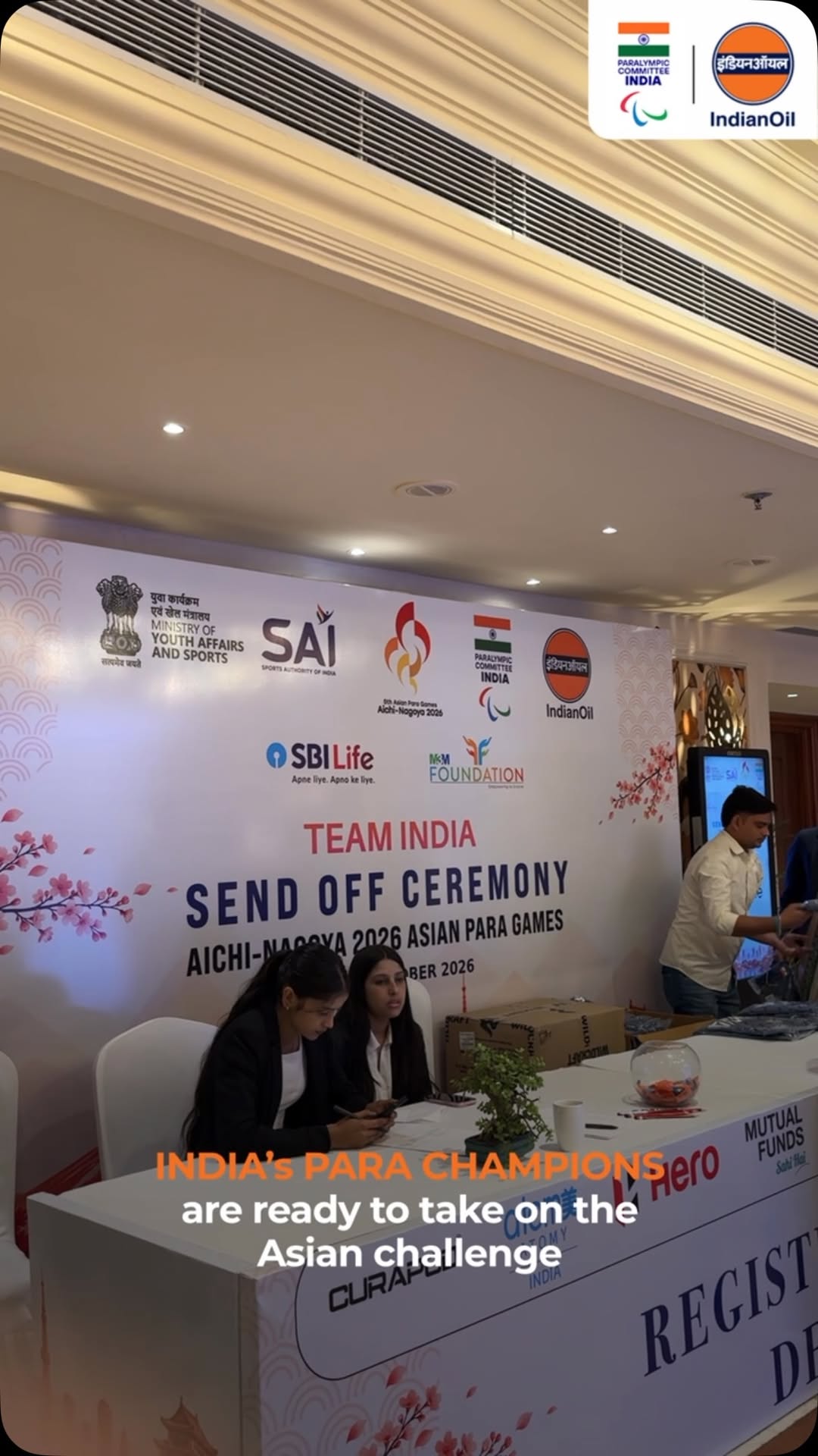 A proud send off at New Delhi, as Team India gets ready to take on the Asian challenge at Para Asian Games 2026 in Nagoya