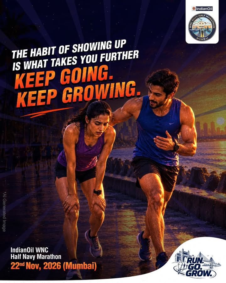 Every run begins with showing up. And every time you do, you move a little further, in your run, your routine, and yourself