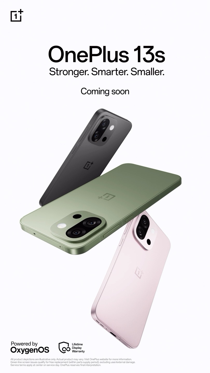 Hues that turn heads. OnePlus13s is coming soon.