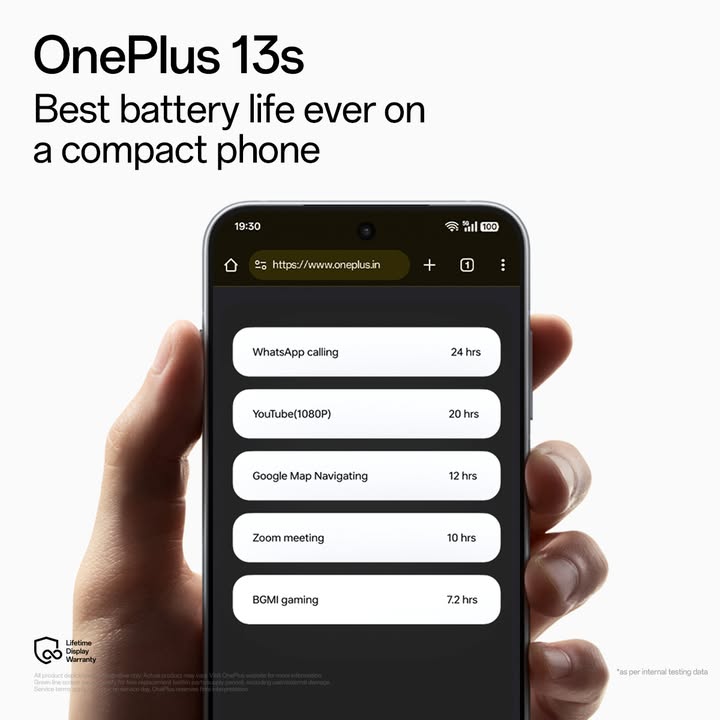 From just one more video to a 20 hour binge your OnePlus13s will keep up.