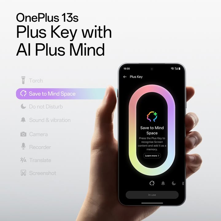 Intelligence, integrated. OnePlus13s
