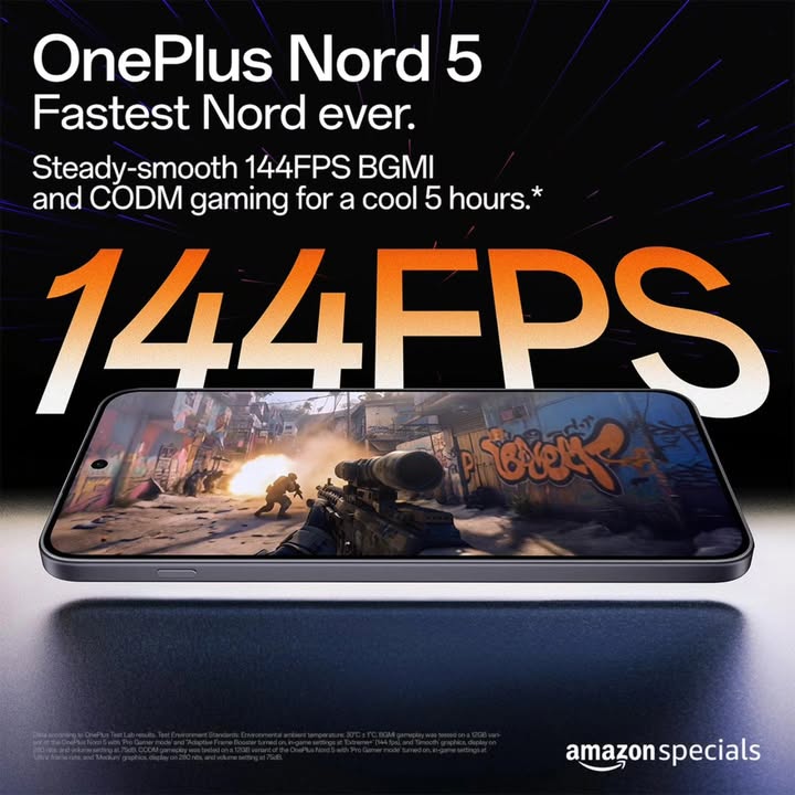 Lag just left the chat. OnePlusNord5, coming soon with 144 FPS buttery smooth beast mode.