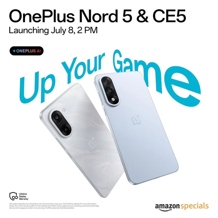 Up your game, this July 8th. . . . . . . . . OnePlusNord5 OnePlusNordCE5 UpYourGame