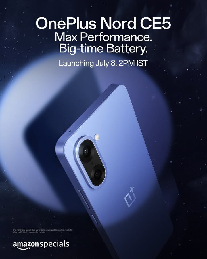 Blue you away Just another day for OnePlusNordCE5. Coming soon in Nexus Blue