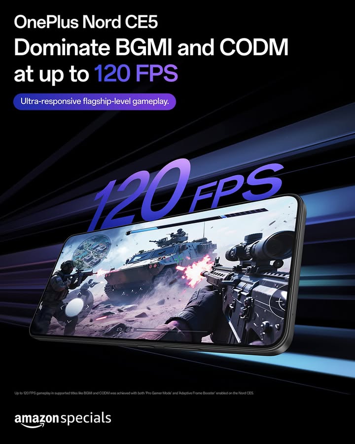 Fastest finger first BGMI and CODM run at up to 120 FPS on the OnePlusNordCE5 aaaand youre already two steps ahead. UpYourGame Fastest finger first BGMI and CODM run at up to 120 FPS on the OnePlusNordCE5 aaaand youre already two steps ahead