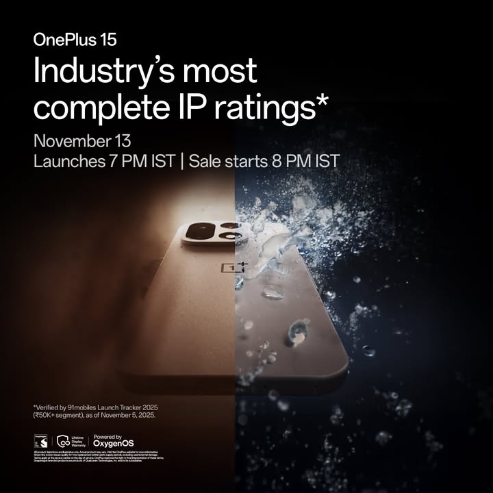 Dropping soon https www.oneplus.in launch oneplus 15 Certified to survive it all. OnePlus15