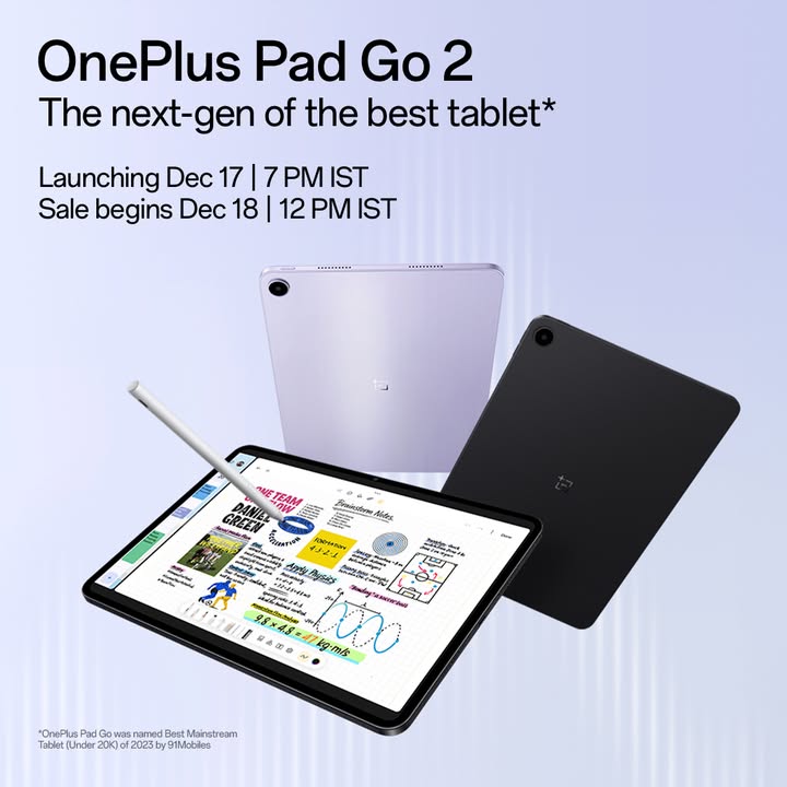 See whats new https www.oneplus.in launch oneplus 15r pad go2 You loved the last one