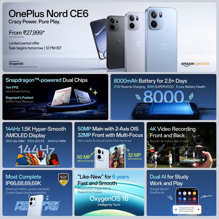 Don t tell the competition what we re charging for this. OnePlusNordCE6