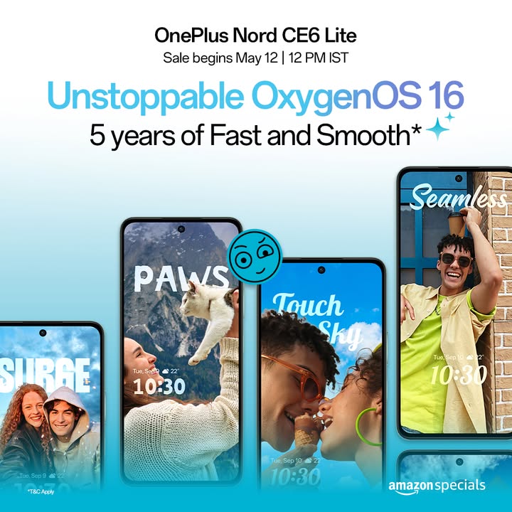 OxygenOS 16 keeps everything feeling fluid, fast, and smooth. OnePlusNordCE6Lite Get notified https www.amazon