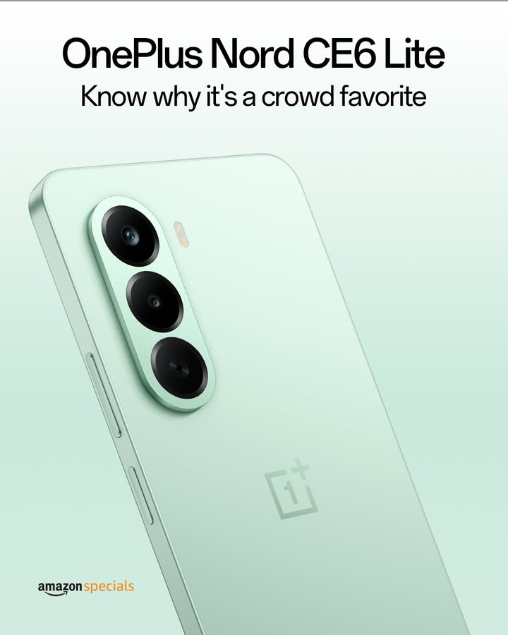 The best value smartphone doesnt compromise. OnePlusNordCE6Lite Learn more https www.amazon.in dp B0GVYGX4JX