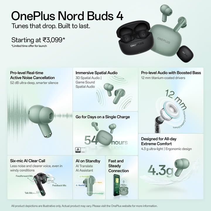Everything you need for better sound, all in the OnePlusNordBuds4 Get yours now https www.oneplus
