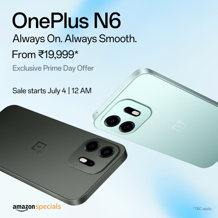 Your day isnt slowing down. Neither are we. Heres the all new OnePlusN6 Get notified https www.amazon