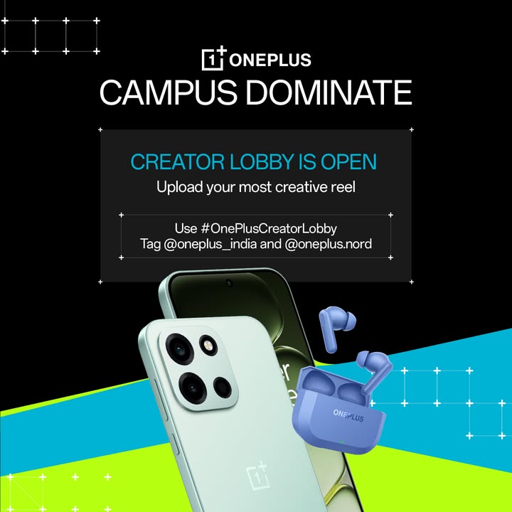 Show us CampusDominate through your lens. The most creative entry from each campus wins a pair of OnePlus Nord Buds