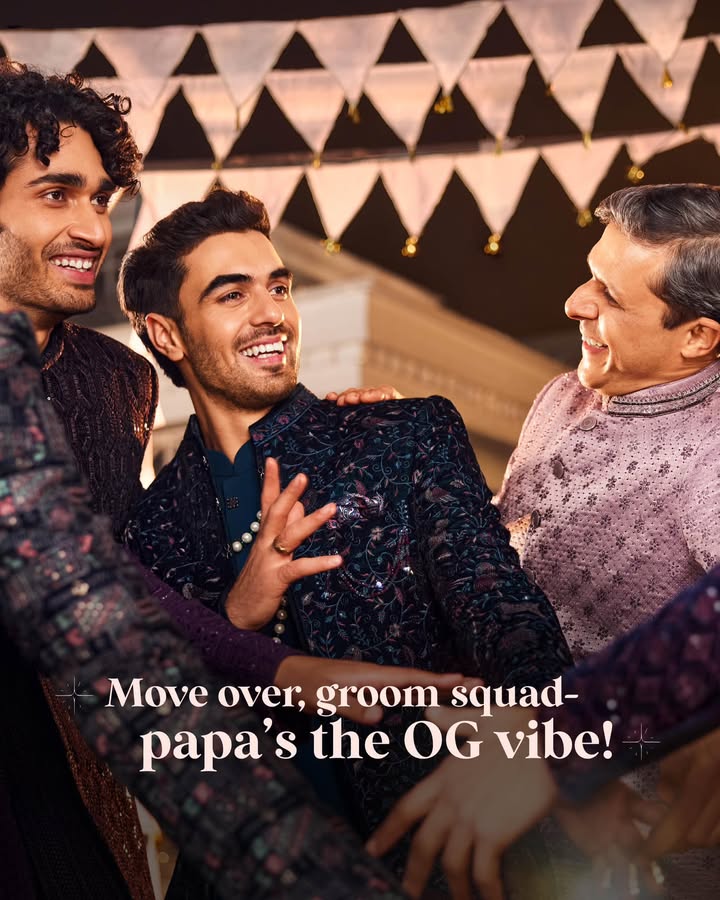 From guiding your steps to matching them, one look at your dad and you know being a Manyavar is in the genes Discover wedd...