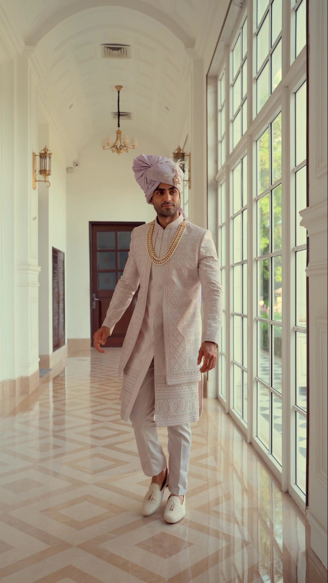 For the man everyones waiting to see, the sherwani needs to be unforgettable