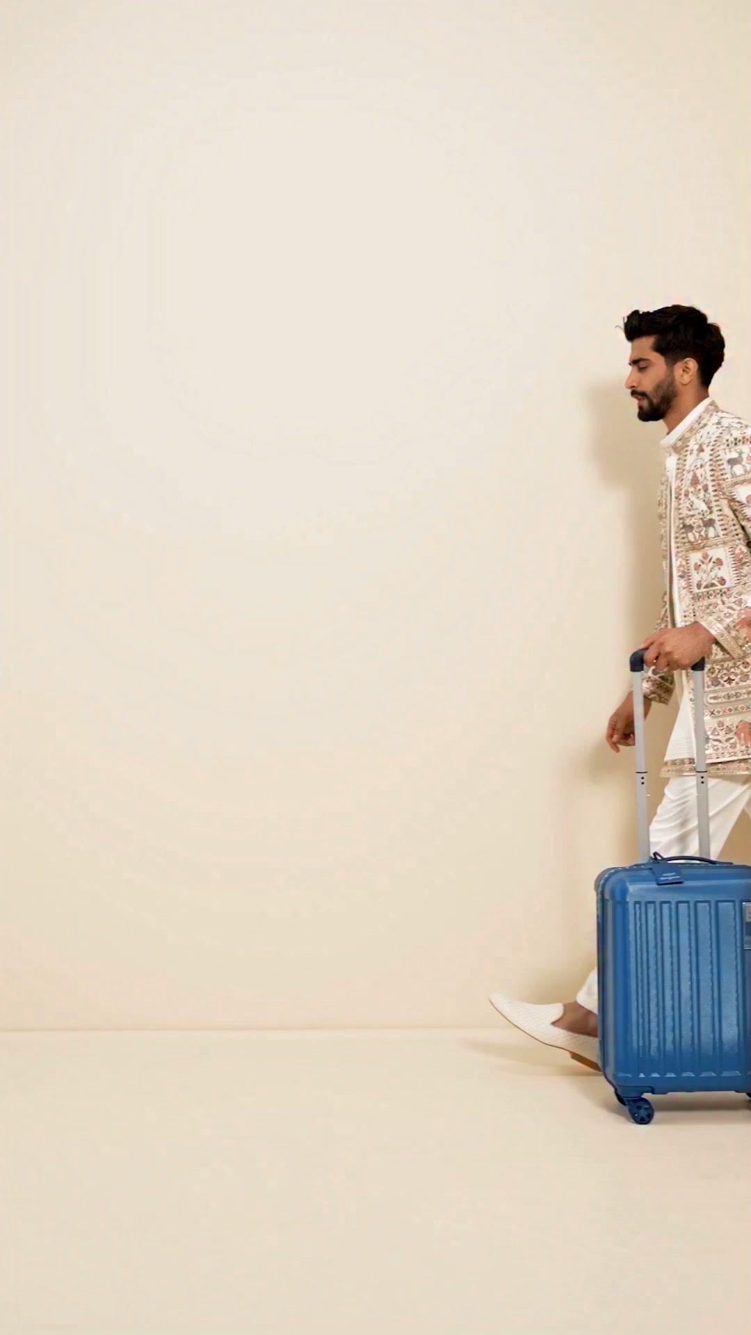 When the wedding outfit is stunning, the bag it travels in needs to match the vibe