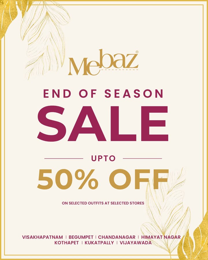 Grab your festive favourites at the Mebaz End of Season Sale with up to 50 off on select pieces