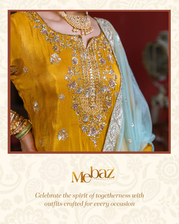 As the wedding season approaches, celebrations call for effortless grace. At Mebaz, every detail is crafted to make your festive moments shine brighter As the wedding season approaches, celebrations call for effortless grace