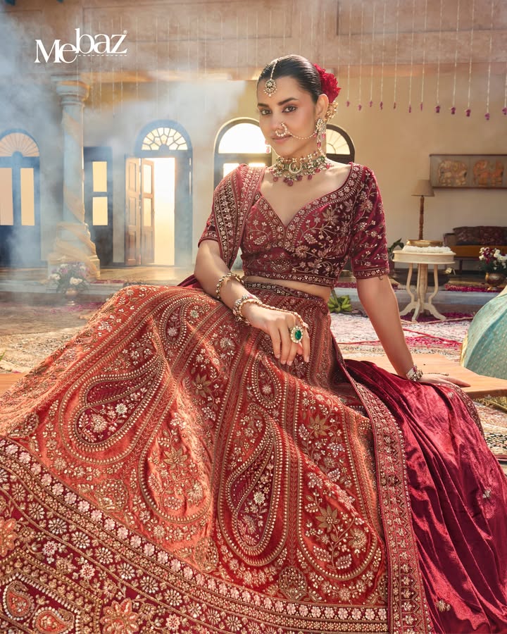 Begin your celebrations with Mebaz. A world where every hue, fold, and thread finds its moment to shine