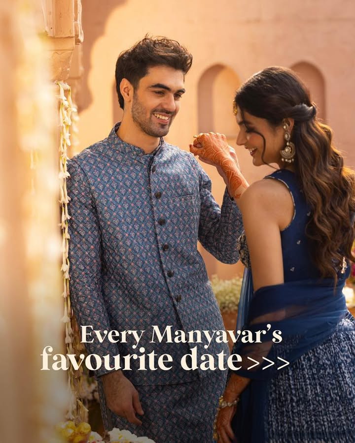 Manifesting your main tera moment Shop wedding wear that understands this assignment at www.manyavar.com or your nearest Manyavar store Manifesting your main tera moment Shop wedding wear that understands this assignment at www.manyavar
