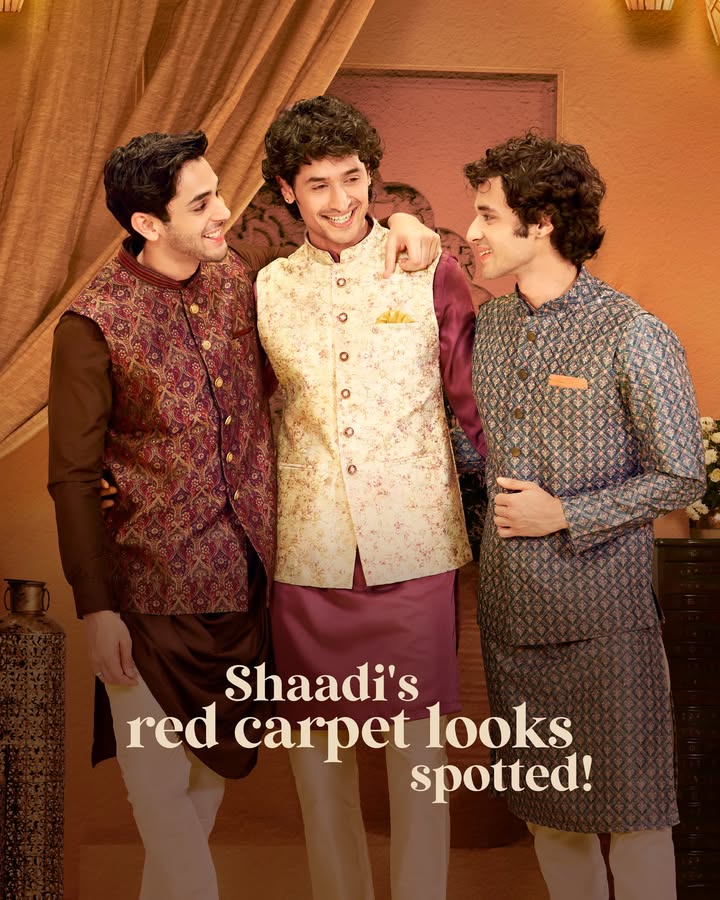 Bold brocade or Chikankari charm Whatever your vibe, our trendy Rajwada Collection has a jacket tailored for it Shop the fresh drop at www.manyavar.com or your nearest store Bold brocade or Chikankari charm Whatever your vibe, our trendy Rajwada Collection has a jacket tailored for it Shop the f...