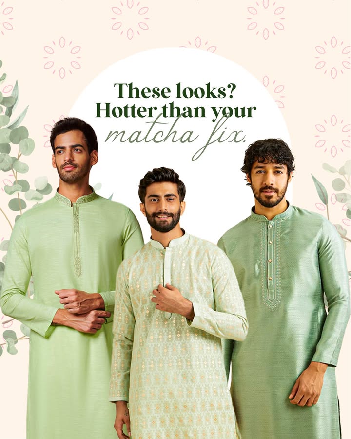 Serving looks fresher than your morning matcha. Find your match a at manyavar.com or your nearest Manayavar store. Matcha MatchaTea Manyavar WeddingFits GroomFits DulhaFits IndianWeddingWear IndianFits IndianWear CelebrationWear WeddingWear Serving looks fresher than your morning matcha. Find your match a at manyavar.com or your nearest Manayavar store