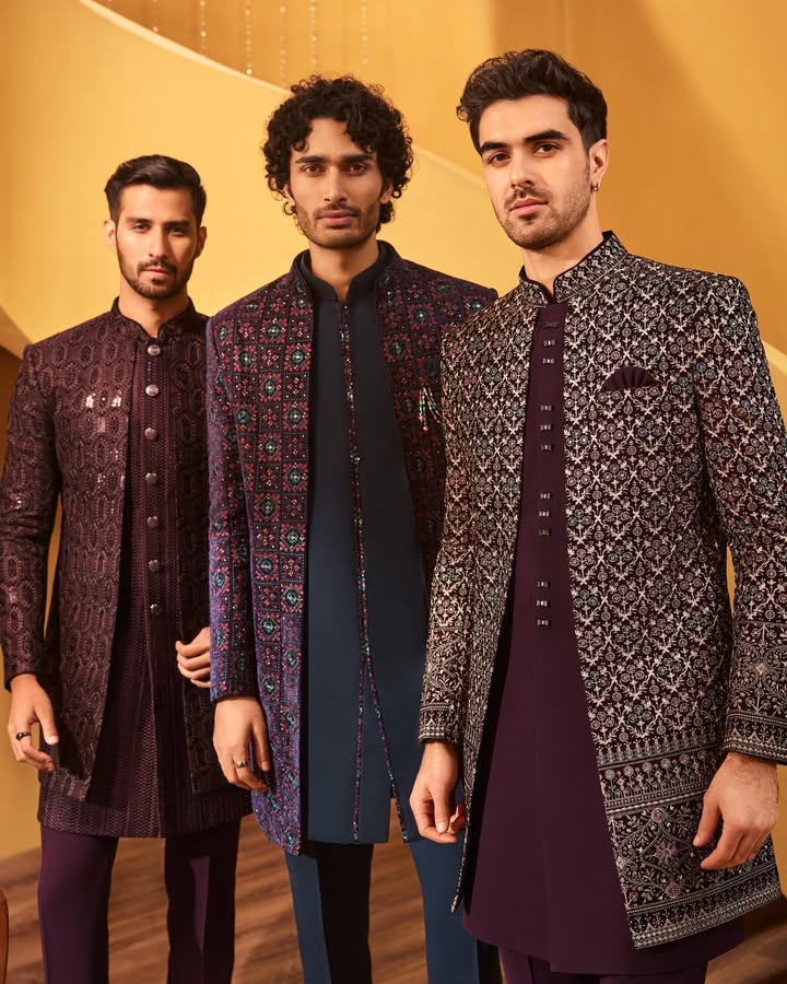 They said stand by the groom, so we stood out. Shop your Indo western look at manyavar.com They said stand by the groom, so we stood out. Shop your Indo western look at manyavar.com