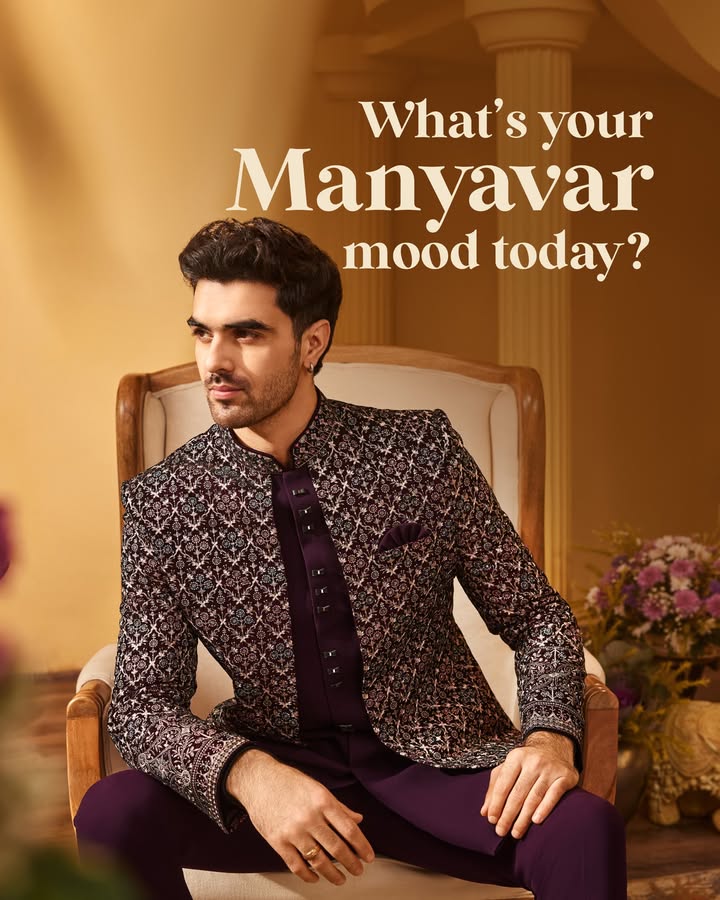 Which Manyavar vibe is yours Comment below and let your squad decide. ManyavarMoments WeddingFits GroomFits DulhaFits BestMenFits GroomsmenFits IndianWeddingWear IndianFits MensWear IndianWear CelebrationWear WeddingWear Manyavar Which Manyavar vibe is yours Comment below and let your squad decide