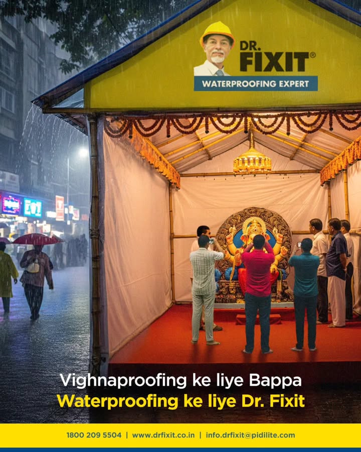 Vighnaharta protects from obstacles, Dr. Fixit protects from leaks. Wishing you a blessed Ganesh Chaturthi