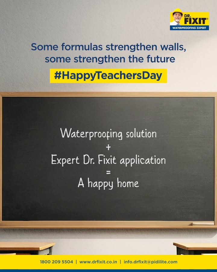 Experts solve every equation, be it walls or wisdom. DrFixit HappyTeachersDay