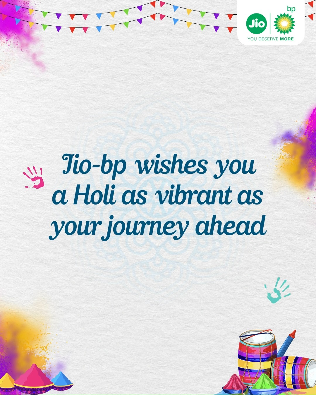 Wishing you more colours, more energy, more celebrations Because YouDeserveMore HappyHoli JiobpIFFI Internat...