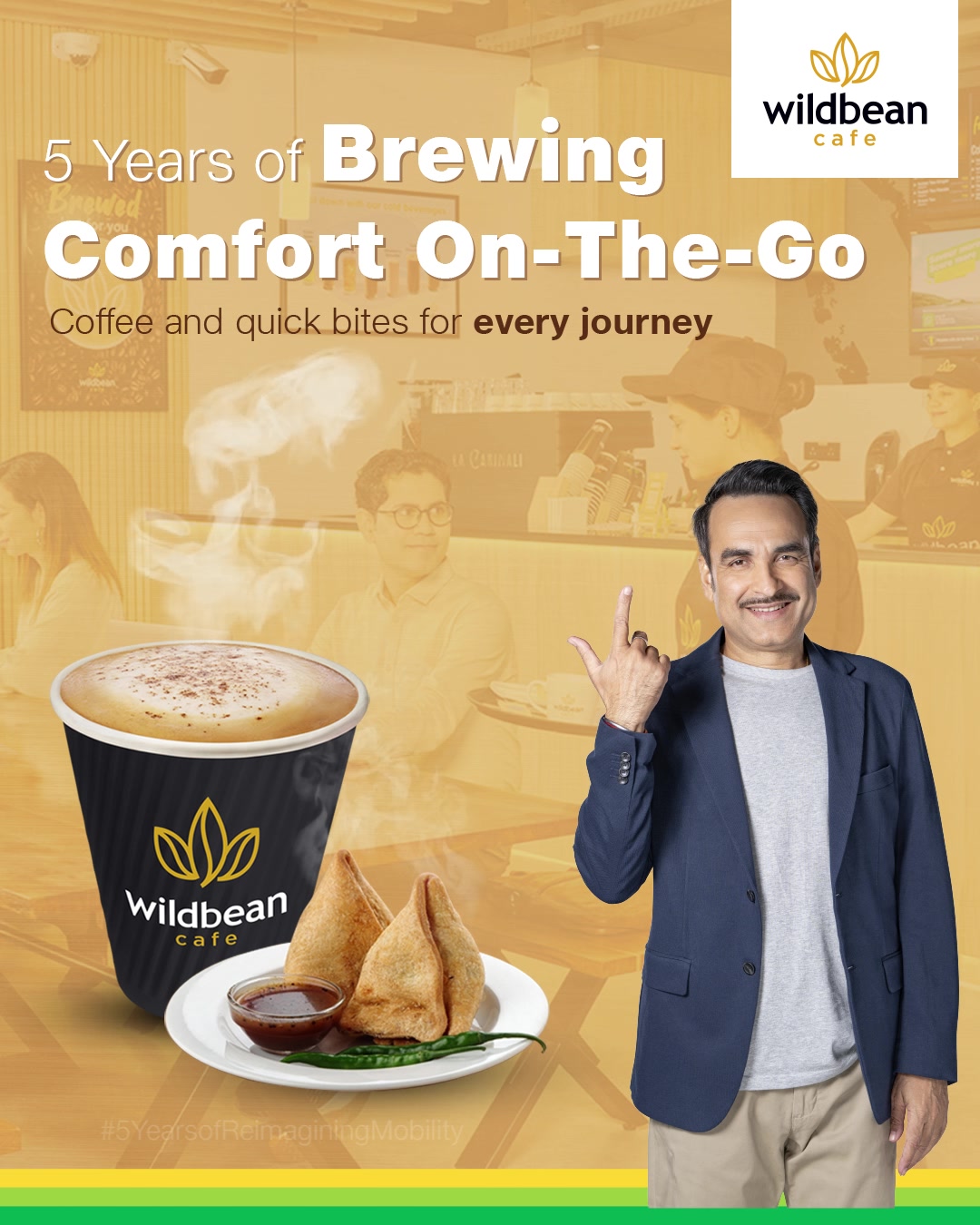 For 5 years, weve made every stop sweeter with warm brews, quick bites and a moment to recharge