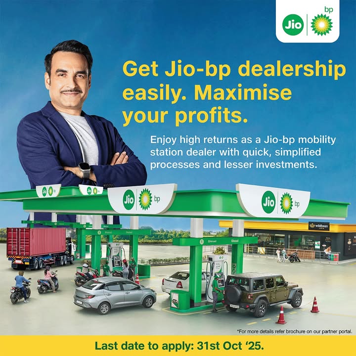 Get Jio bp dealership with quick, simplified processes and lesser investments. Visit https partners.jiobp