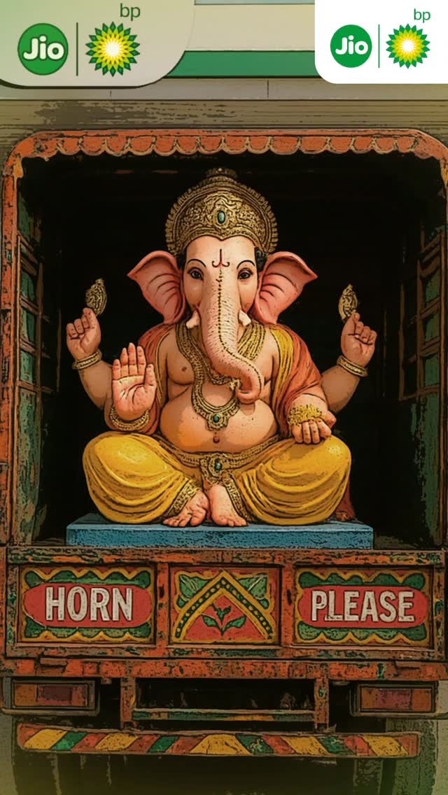 This Ganesh Chaturthi, let Lord Ganesha bring wisdom, joy, and blessings, while Jio bp powers every mile of your journey