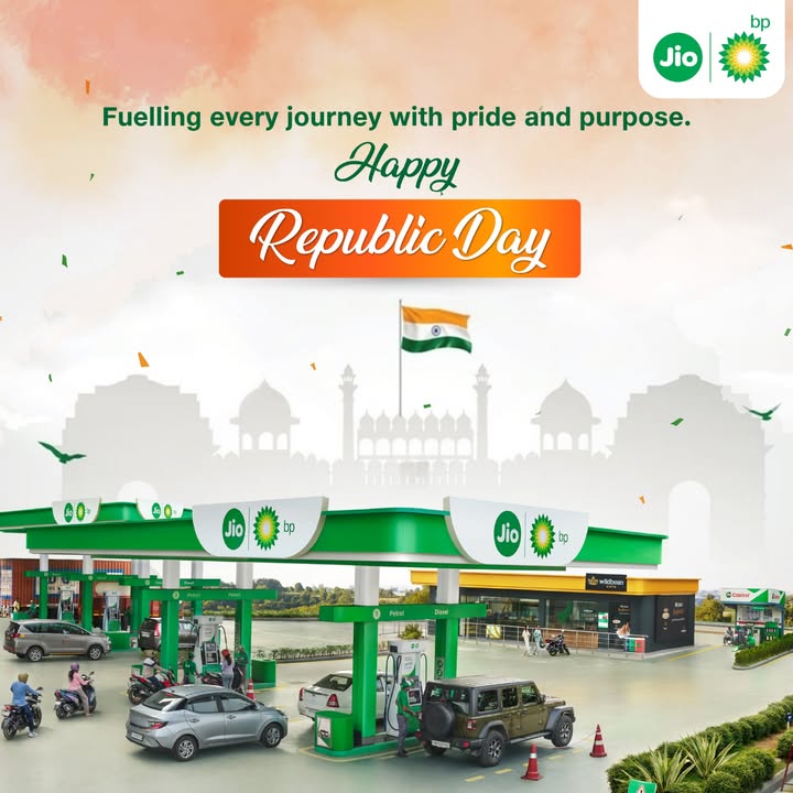 Reimagining the future of mobility with evolved choices for a stronger tomorrow. Jio bp wishes everyone a HappyRepublicDay