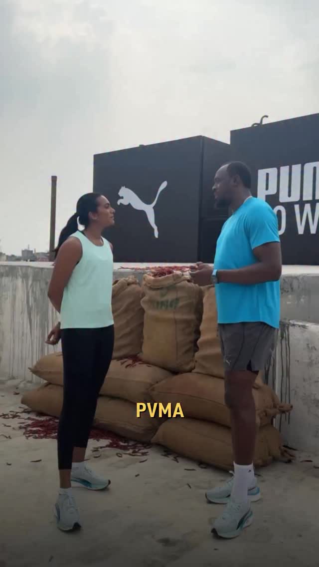 PVMA PUMA Were confused too.. usainbolt pvsindhu PUMAxBolt