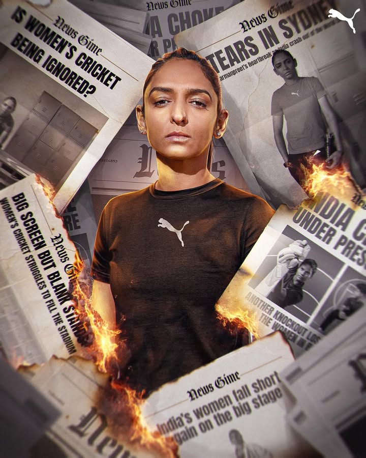 Every doubt. Every headline. Every heartbreak. Burned. Harmanpreet Kaur is a World Cup winning captain