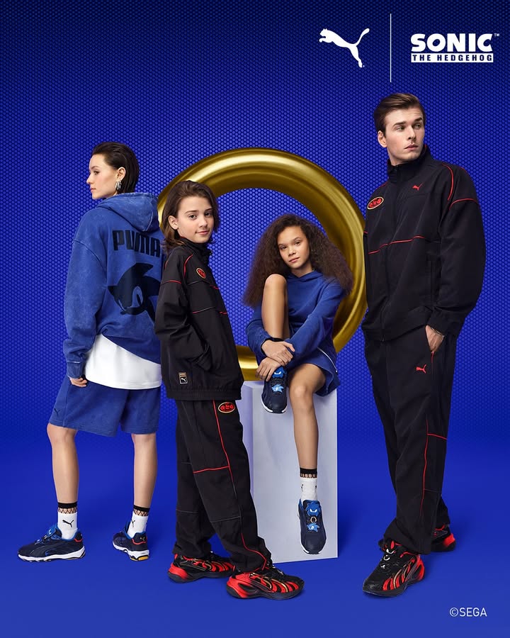 Whos your favorite racer Sonic, Tails, or Shadow The new PUMA x SONIC THE HEDGEHOG collection has something for everyone...