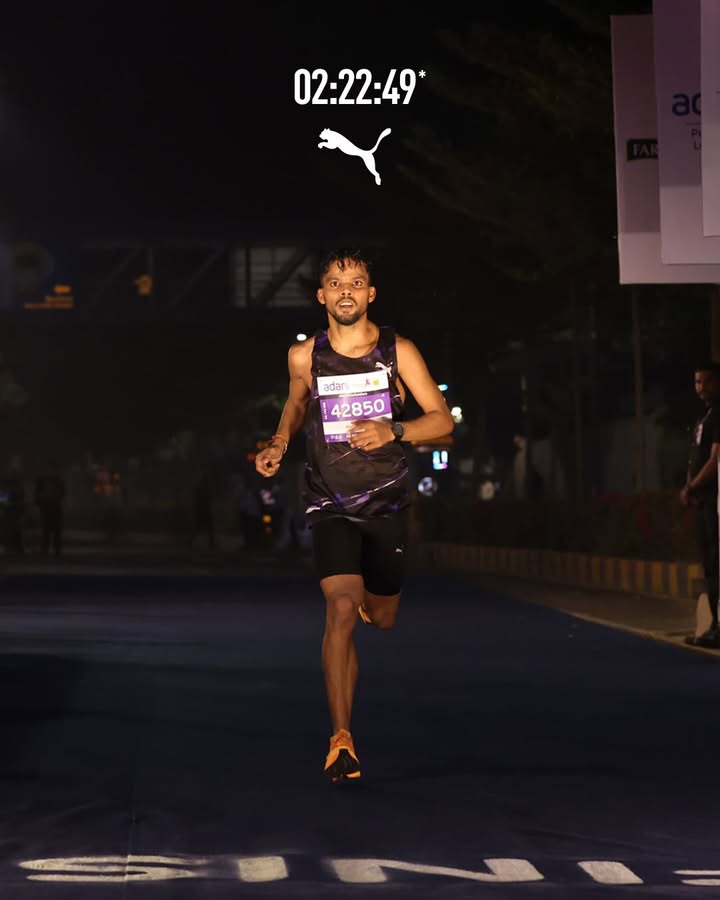 Our podium finishers ran the show at Adani Ahmedabad Marathon 2025 Nikhil Singh Timed at 02 22 49 Mens Ashvi...