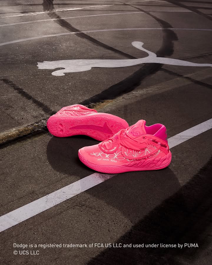 A nod to Sukis unforgettable pink ride. PUMA x Fast Furious MB