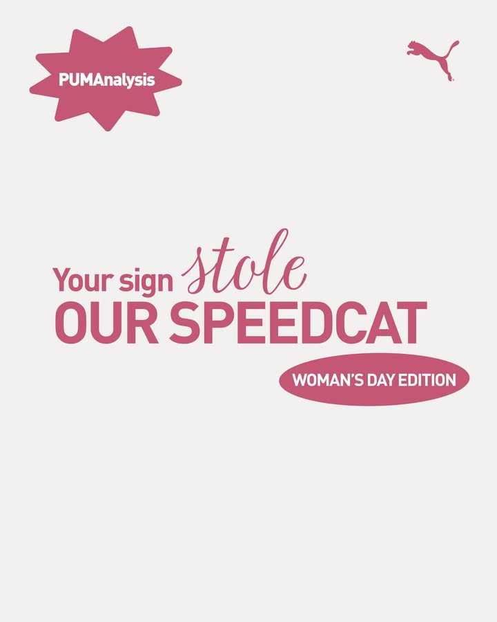 Clearly your signs got great taste. Swipe to check out the Speedcat your stars chose. Cop yours now on PUMA