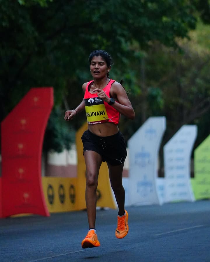 Three podiums. Back to back. Elite doesnt even begin to cover it. Sanjivani Jadhav 00 35 01