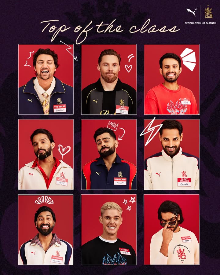 Passed under pressure. Top of the class. royalchallengers.bengaluru PUMAxRCB