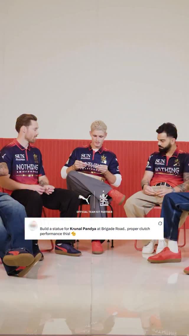 Krunal. Klutch. Pandya. royalchallengers.bengaluru PUMAxRCB