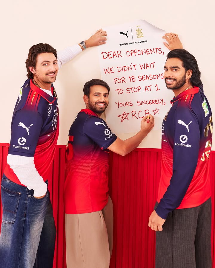 Just a friendly reminder.. royalchallengers.bengaluru PUMAxRCB