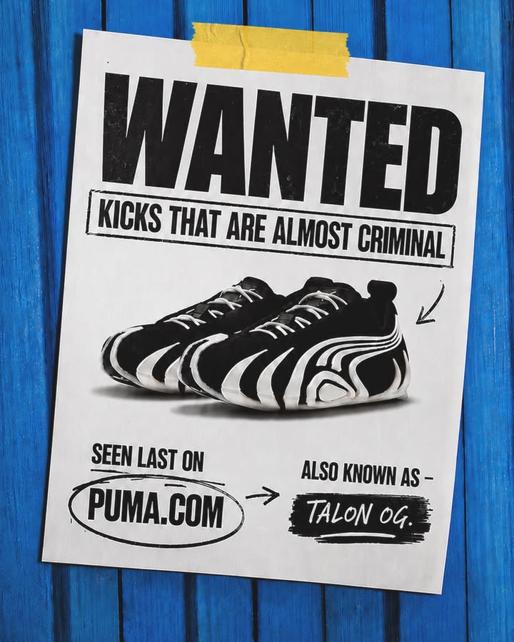 WANTED The Talon OG. Last seen elevating every fit. Swipe through the latest sightings. 