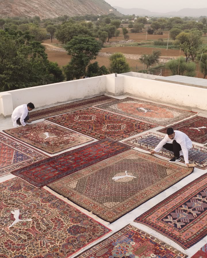 When legacy finds a common thread. PUMAxJaipurRugs. Stay tuned.