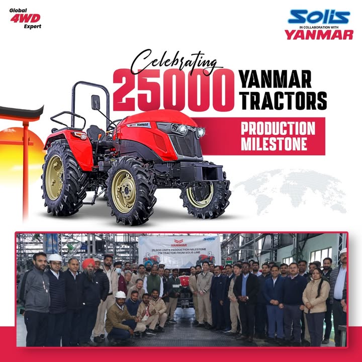 It is a moment of immense pride for us at Solis Yanmar as we have successfully rolled out the 25,000th Yanmar Global tractor...