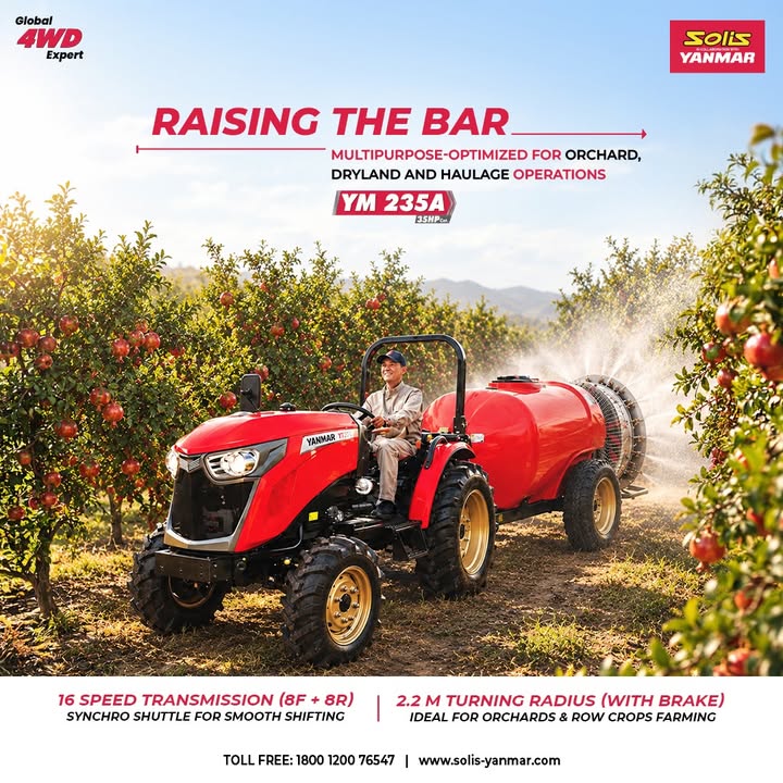 Lets raise the bar of your multi purpose farm operations with the advanced YM 235A tractor, built to deliver powerful perfor...